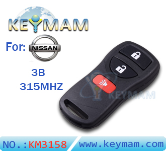 Nissan remote 2+1 button（315MHZ）VDO