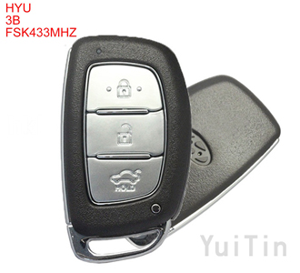 HYUNDAI New IX35 dedicated smart card 3 button FSK433Mhz 7945Achip FCCID：95440-2S610(after market)