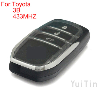 TOYOTA FORTUNER 3buttons FSK 433MHZ keyless-go remote 8A chip