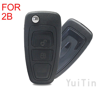 FORD Focus folding remote key shell 2 buttons HU101（with concave）