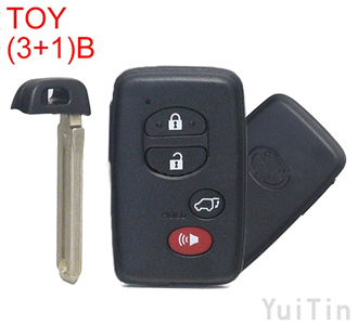 TOYOTA Camry Smart remote key shell (3+1) buttons 