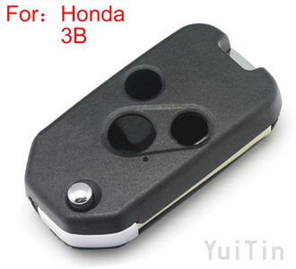 HONDA modified folding key shell 3 buttons for 2014 models