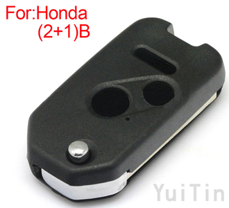 2014 HONDA modified flip rmote key shell(2+1)buttons