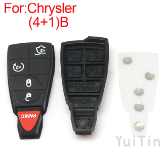 New [CHRYSLER] button rubber (4+1)buttons