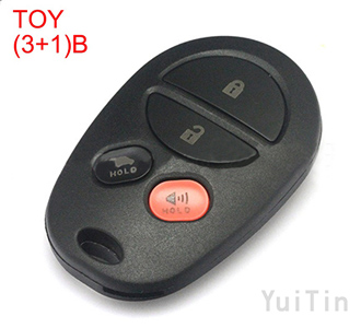 TOYOTA remote shell 3+1 button