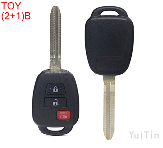 TOYOTA remote key shell 2+1button (No Logo)