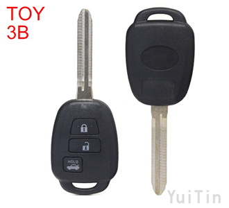 TOYOTA remote key shell 3-button ( No Logo)