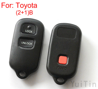 TOYOTA remote key shell 2+1 buttons