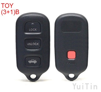 TOYOTA remote key shell 3+1 button