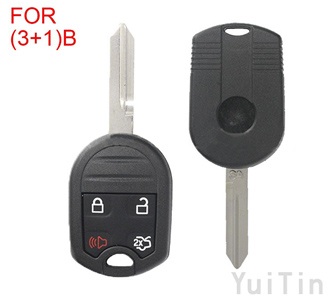 [FORD] remote key shell 3+1 button