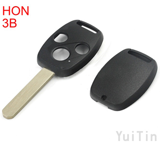 HONDA remote key shell 3 buttons without logo withoutdot without stickereasy to cut copper-nickel alloy HON66