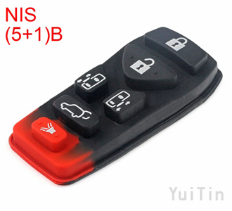 NISSAN remote button rubber 6 button 10 pcs/lot