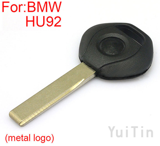[BMW] transponder key shell 2 track (metal logo)