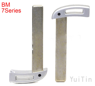 [BMW] 7 serise [SMA] emergency key(silver）easy to cut copper-nickel alloy HU92