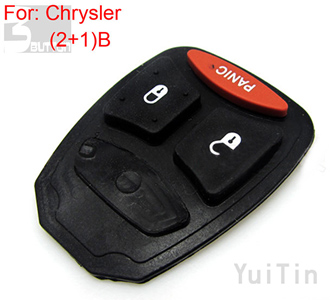 [CHRYSLER] button rubber 2+1 button (big button )(10pcs/lot)