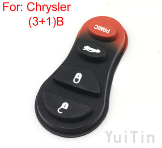 [CHRYSLER] 3+1 button rubber(10pcs/lot)