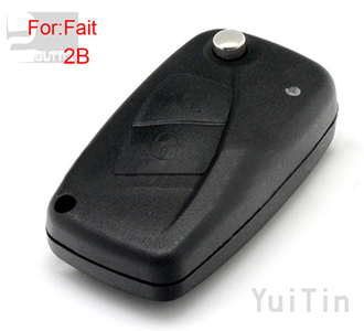 [FIAT] remote key shell 2 button (black color)