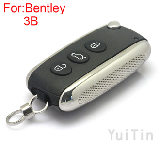 [Bentley] flip remote key shell 3 button use for original
