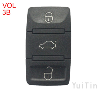 volkswagen  buttons 3 button(10pcs/lot)
