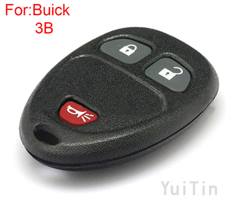 BUICK remote shell 3 button