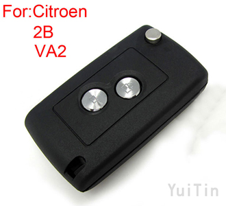 CITROEN remote key shell 2 button ( 307 without groove)