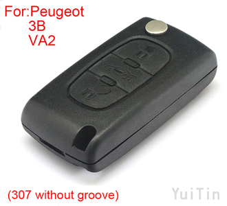 [PEUGEOT] remote key shell 3 button (307 without groove)