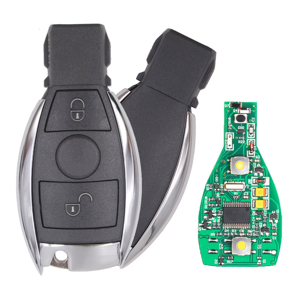 Smart Key 2 Buttons 433MHz for Mercedes Benz Auto Remote Key Support NEC And BGA 2000+ Year