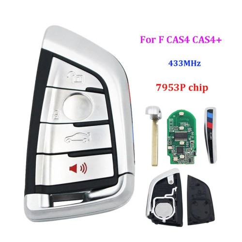 3+1 Buttons 433MHZ Smart Remote Key for BMW