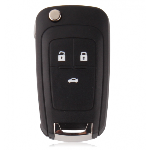 3 Buttons 433MHZ Flip Full Complete Remote Key For Chevrolet (Smart System)