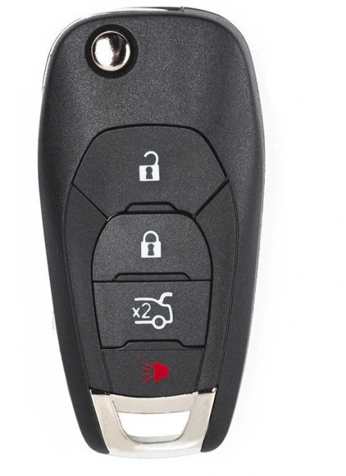 New 3+1 Buttons 433MHz Flip Remote Key For Chevrolet