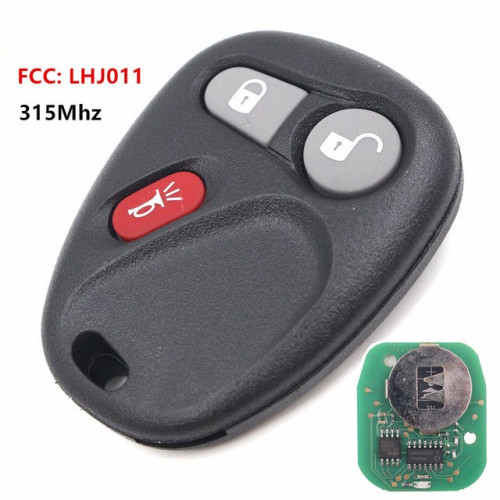 2+1 buttons 315Mhz Keyless Entry Remote key For Chevrolet