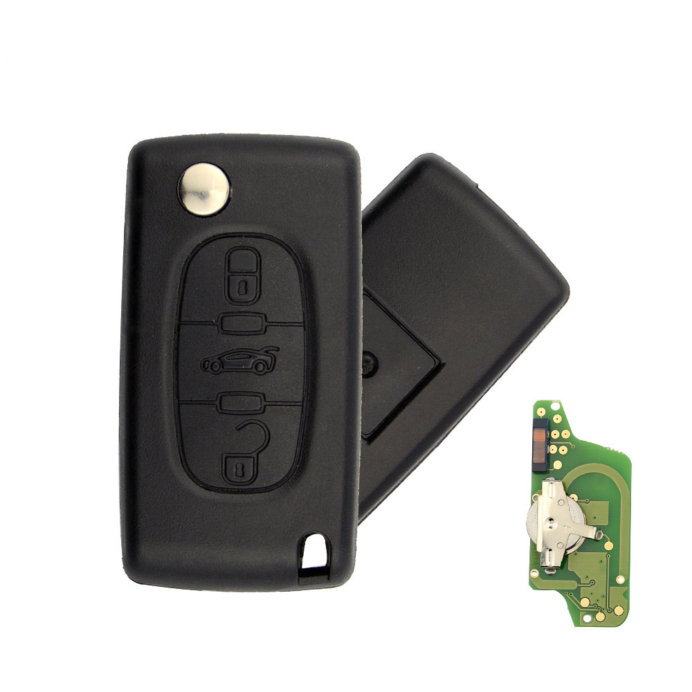 3 Buttons 433MHz Flip Remote Key For Citroen C5 (Trunk)