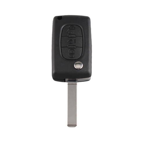 3 Buttons 433MHz Flip Remote Key For Citroen C5 (Lamp)
