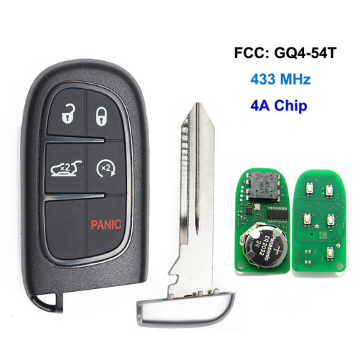 4+1 Buttons 433.92MHz Smart Remote Key For DODGE RAM
