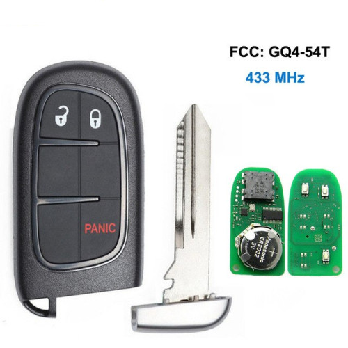 2+1 Buttons 433.92MHz Smart Remote Key For Dodge
