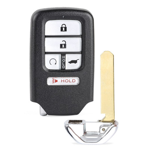 4+1 Buttons 433MHz Smart Remote Key For Honda