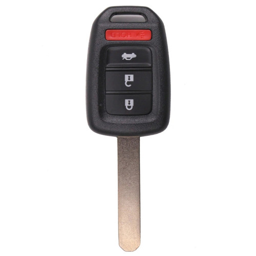 3+1 Buttons 313.8MHz Remote Key with PCF7961X HITAG 3 ID47 Chip For Honda