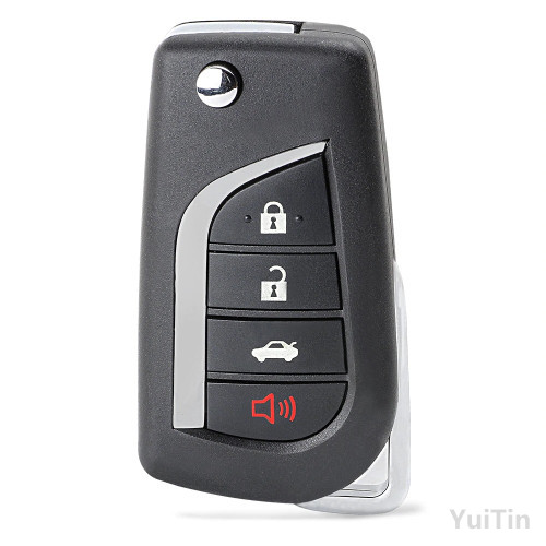 3+1 Buttons 314.4MHz Replacement Flip Remote Key For Toyota