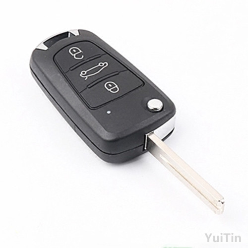 3 Buttons Replacement Flip Folding Remote Key Case Shell For Great Wall Haval H1 Uncut Blade 