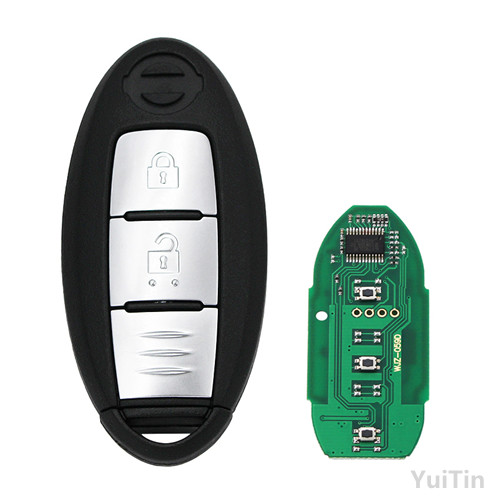 2 Button 433MHz Smart Remote Key For Nissan Qashqai X-trail 2014-2017 No Mark