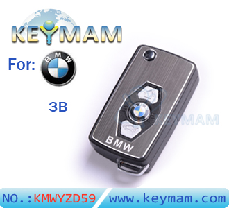BMW 3 button flip remote key shell