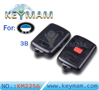 BYD 3 button remote shell