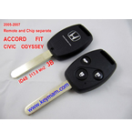 2005-2007 Honda ID48 дистанционный ключ 3 кнопки и чип отдельный ACCORD FIT CIVIC 313.8MHZ ODYSSEY