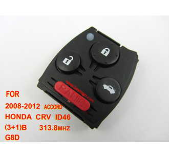 Honda CRV, Accord удаленных 313.8mhzID46 3 +1 кнопки G8D (2008-2012)