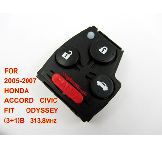 Honda Accord,Civic,Fit,Odyssey remote 313.8mhz 3+1 button (2005-2007)
