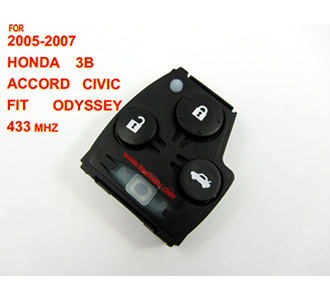 Honda Accord, Civic, Fit, Odyssey удаленных 433MHz 3 кнопки (2005-2007)
