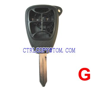 Тип G-Chrysler дистанционного ключа корпуса