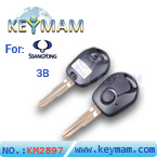 SsangYong 3 button remote key shell 