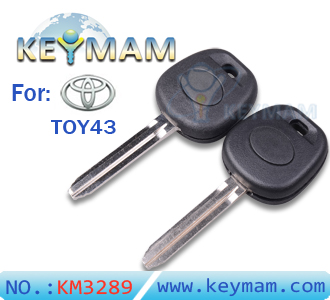Toyota TOY43 transponder key shell (without Logo)