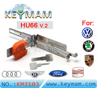 VW AUDI HU66 ver.2  door lock  pick & reader 2-in-1 tool